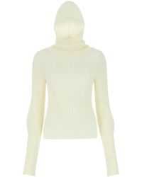 Low Classic - Ivory Wool Sweater - Lyst