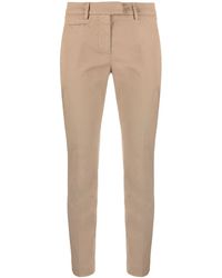 Dondup Perfect Beige Cropped Chino Pants - Natural