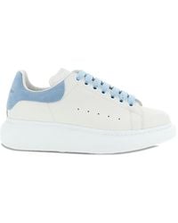 McQueen - Oversize *Icon Smooth Calf Leather Sneakers With Light Suede Heel Counter.<Br - Lyst