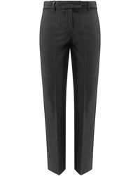 Max Mara - Umanita Cotton Blend Trousers - Lyst