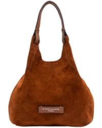Gianni Chiarini - Borsa Dua Suede Cognac - Lyst