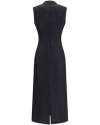 Maison Margiela - Dress, Virgin Wool Midi, Fleece (Ovis Aries) - Lyst