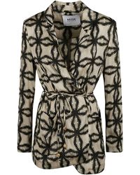 Bazar Deluxe - Printed Belted Cardi-coat - Lyst