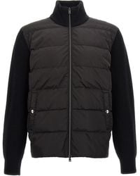 Herno - Two-Material Puffer Jacket - Lyst