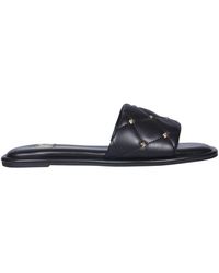 Michael Kors Hayworth Slide Sandals - Black