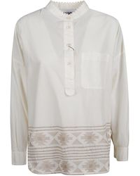 Bazar Deluxe - Ruffle Collar Shirt - Lyst