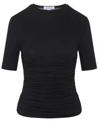 Maison AlaïA - Ruched Stretch-Jersey T-Shirt T-Shirts And Polos - Lyst