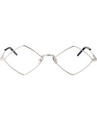 Saint Laurent - Transparent Metal Glasses - Lyst
