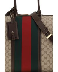 Gucci - Travel Bag Gg Web Stripe Fabric Shoulder - Lyst