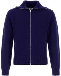 Jil Sander - 3/4 Slv Hn Zipped Up Cardigan - Lyst