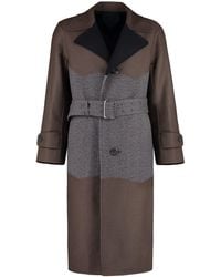 Ferragamo - Wool Long Coat - Lyst