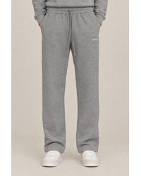 Off-White c/o Virgil Abloh - Heather Cotton Sweatpants Clothing - Lyst