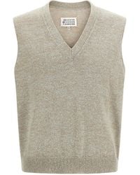 Maison Margiela - Bouclé Knit Vest - Lyst