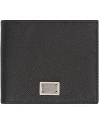 Dolce & Gabbana - Wallet Flap-Over Calfskin Calf Leather & Cardholders - Lyst