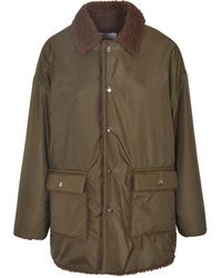 MYTHINKS - Fur Collar Buttoned Jacket - Lyst