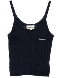 ShuShu/Tong - Ribbed Logo-Embroidered Top - Lyst