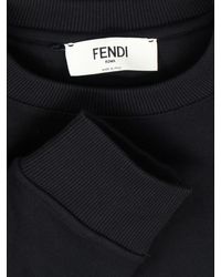 Fendi - Logo Cropped Sweatshirt - Lyst