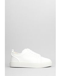 Christian Louboutin - Adolon Junior Sneakers In White Leather - Lyst