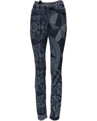Dolce & Gabbana - Printed Denim Slim Jeans - Lyst