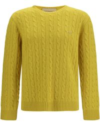 Valentino - Vlogo Cable-Knit Cashmere Sweater Kashmir/Capra Hircus - Lyst