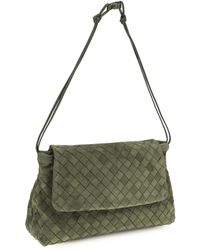 Bottega Veneta - Shoulder Bag Giorno Tweed Tweed/ Calf Leather (Bos Taurus) - Lyst