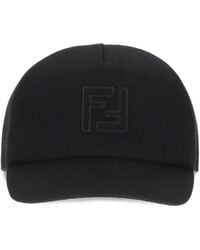 Fendi - Wool Baseball Hat - Lyst