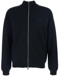 Maison Kitsuné - Sweatshirt With High Neck And Logo Embroidery On The Front - Lyst