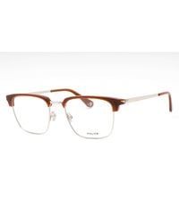 Police - Police Vpll64 Rectangular Metal-Frame Eyeglasses - Lyst