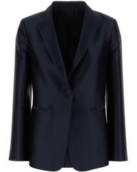 Alberta Ferretti - Satin Blazer - Lyst