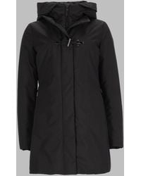 Fay - Hooded Parka Coat Polyester Trench & Raincoats - Lyst