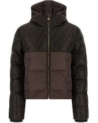 Fendi - Ff Nylon Down Jacket Cotton Polyamide Jacket, Parka, Casual - Lyst