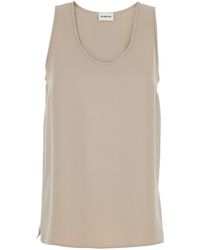 P.A.R.O.S.H. - Sleeveless Top With Round Neck - Lyst