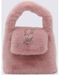 Blumarine - Chalk Pink Faux Fur Monogram B Bag - Lyst