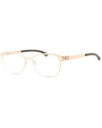 Ic! Berlin - Eyeglasses Oval Full Rim, Rose Warm Frame And Clear Demo Lenses Lens Suerm1467032 Sunglasses - Lyst