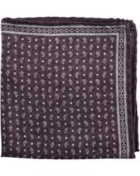 Brunello Cucinelli - Polka-Dot Reversible Silk Pocket Square Accessory - Lyst
