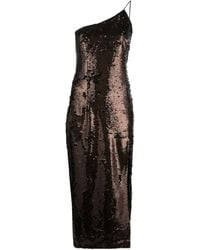 New Arrivals - Sequin-Embellished Asymmetric Midi Dress - Lyst