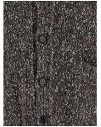 Bottega Veneta - Alpaca Cardigan With Shawl Collar Wool - Lyst