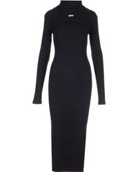 Off-White c/o Virgil Abloh - Turtleneck Midi Dress - Lyst