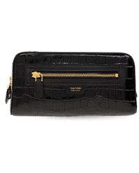 Tom Ford - Leather Wash Bag With Logo - Lyst