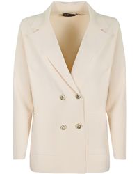 D.exterior - Double-Breasted Viscose Jacket - Lyst