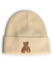 Palm Angels - Bear Patch Knitted Beanie - Lyst