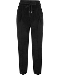Peserico - Corduroy Pull-Up Trousers - Lyst