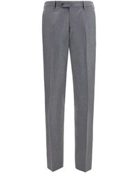 Germano - Tailored Virgin Wool Pants Fleece Ovis Aries - Lyst