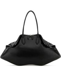 McQueen - Leather Maxi Manta Shoulder Bag - Lyst