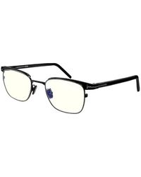 Tom Ford - Eyeglasses Rectangle Full Rim, Shiny Gunmetal Frame And Clear--Light Block Lenses Lens Ft5854-D-B008 Sunglasses - Lyst