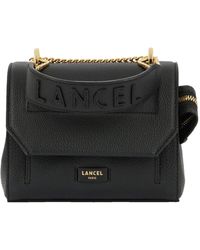 Lancel - Grained Leather Shoulder Bag - Lyst