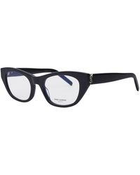 Saint Laurent - Eyeglasses Cat Eye Full Rim, Frame And Clear Demo Lenses Lens Slm80001 - Lyst