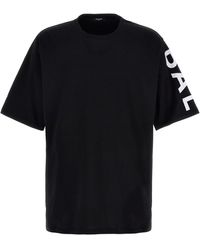 Balmain - Side Logo-print Oversize T-shirt - Lyst