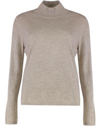 Max Mara - Cashmere High Collar Long Sleeve Sweater - Lyst