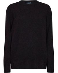 Prada - Crewneck Cashmere Wool Sweater, Virgin - Lyst
